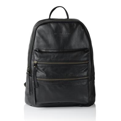 City Leather Backpack - Antique Silver