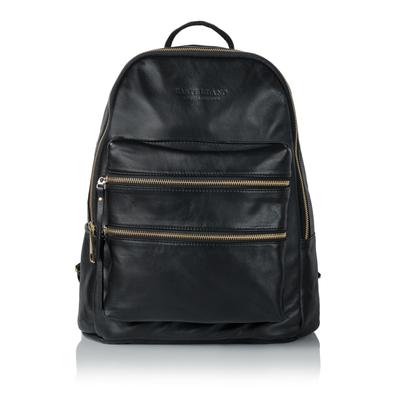 City Leather Backpack - Golden brass