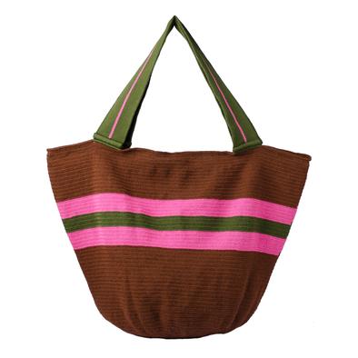 Maleiwa Tote Bag - Brown pink